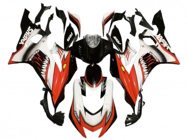 2017-2023 Yamaha YZF 600 R6 Motorcycle Fairings - White Red Black Shark Canada Websites
