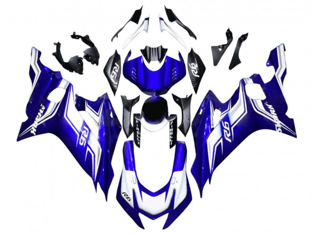 2017-2023 Yamaha YZF 600 R6 Motorcycle Fairing - White Blue Canada Websites