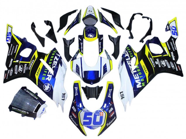 2017-2023 Yamaha YZF 600 R6 Motorcycle Fairings - White Yellow Blue Canada Websites