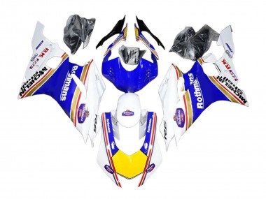 2017-2023 Yamaha YZF 600 R6 Motorcycle Fairings - White Blue Yellow Rothmans Canada Websites