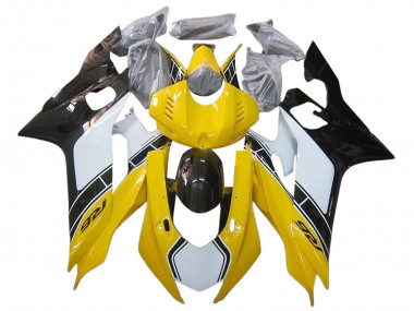 2017-2023 Yamaha YZF 600 R6 Motorcycle Fairings - White Yellow Glossy Black Canada Websites