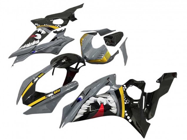 2017-2023 Yamaha YZF 600 R6 Motorcycle Fairings - Grey Yellow Glossy Black Shark Canada Websites