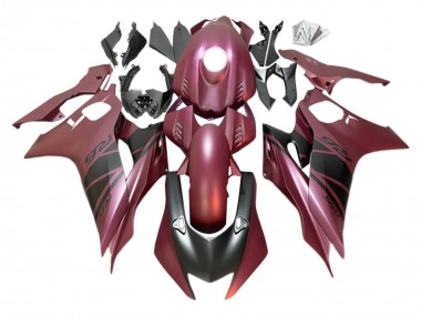 2017-2023 Yamaha YZF 600 R6 Motorcycle Fairings - Maroon Red Matte Black Canada Websites