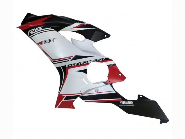 2017-2023 Yamaha YZF 600 R6 Motorcycle Fairings - White Red Black Semakin Didepan Canada Websites