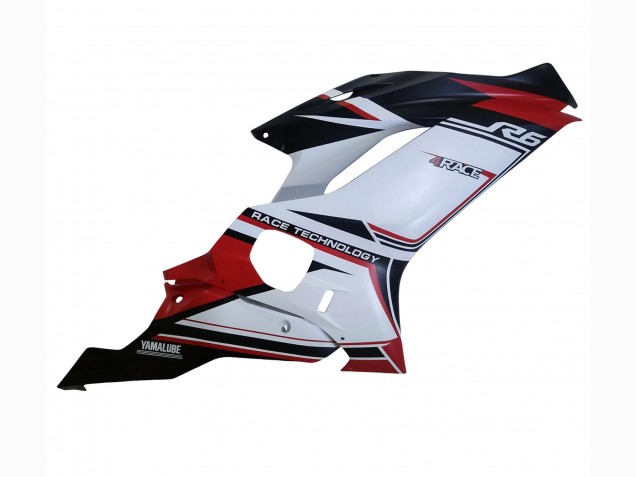 2017-2023 Yamaha YZF 600 R6 Motorcycle Fairings - White Red Black Semakin Didepan Canada Websites