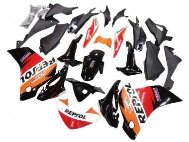 2011-2015 Honda CBR250RR Motorcycle Fairings - Orange White Red Black Glossy HRC Repsol Canada Websites