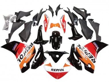 2011-2015 Honda CBR250RR Motorcycle Fairings - Orange White Red Black Glossy HRC Repsol Canada Websites