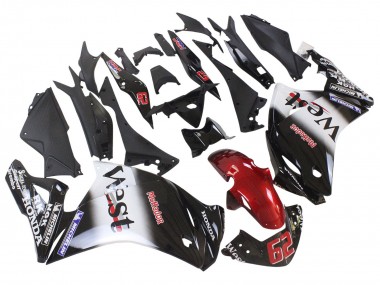2011-2015 Honda CBR250RR Motorcycle Fairings - Glossy Black White West Red HRC 62 Canada Websites