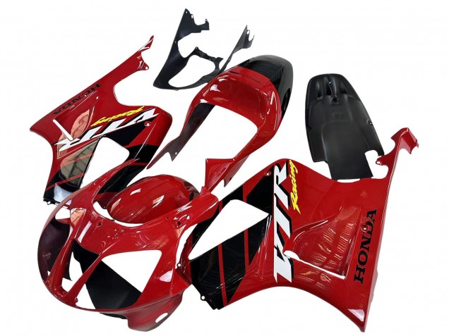 2000-2006 Honda VTR1000 Motorcycle Fairings - Red Black Stripe Racing Canada Websites