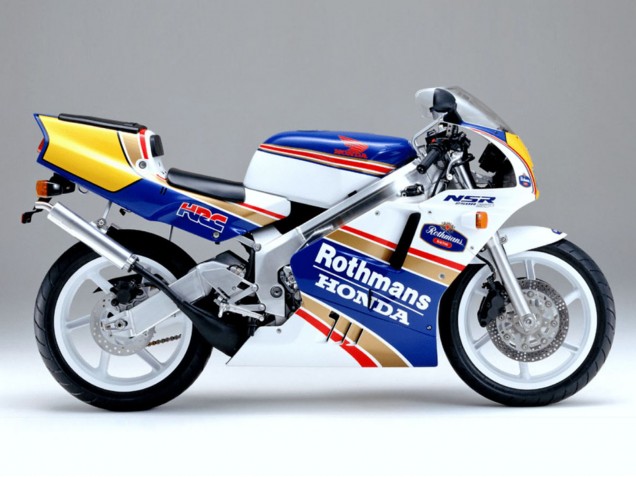 1997-2005 Honda VTR1000F Motorcycle Fairings - White Blue Gold Rothmans Canada Websites