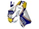 1994-1996 Honda NSR250 Motorcycle Fairings - White Blue Yellow Gold Rothmans Canada Websites