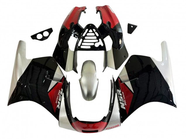 1988-1989 Honda NSR250R Motorcycle Fairings - Silver Red Glossy Black Canada Websites