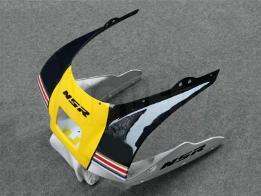 1988-1989 Honda NSR250R Motorcycle Fairings - White Yellow Gold Glossy Black Canada Websites