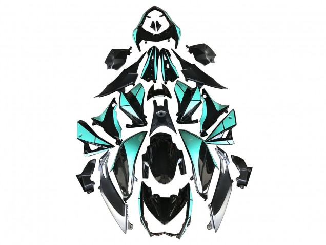 2014-2019 Kawasaki Z1000 Motorcycle Fairings - Light Blue Glossy Black Silver Canada Websites