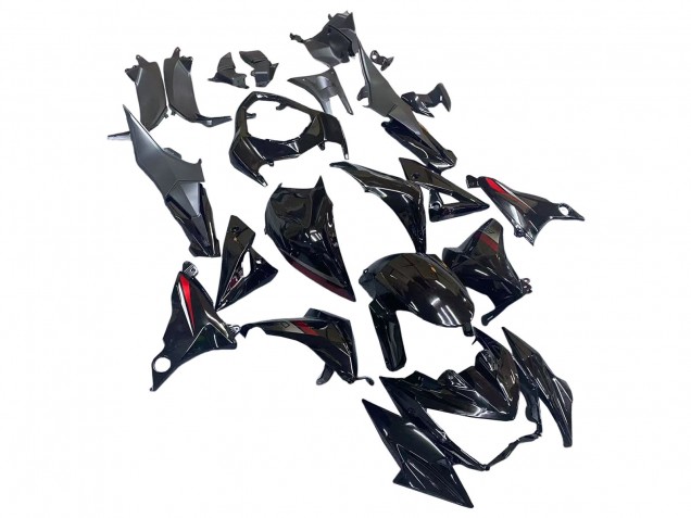 2013-2018 Kawasaki Z800 Motorcycle Fairings - Glossy Black Red Canada Websites