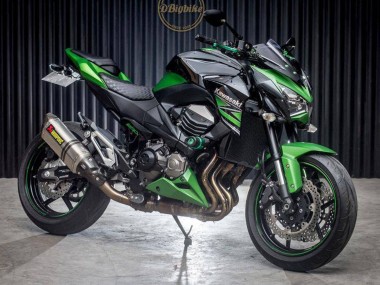 2013-2018 Kawasaki Z800 Motorcycle Fairings - Green Glossy Black Canada Websites