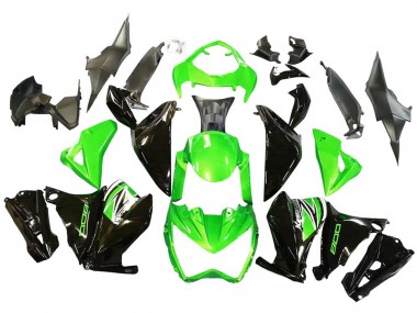 2013-2018 Kawasaki Z800 Motorcycle Fairings - Green Glossy Black Canada Websites