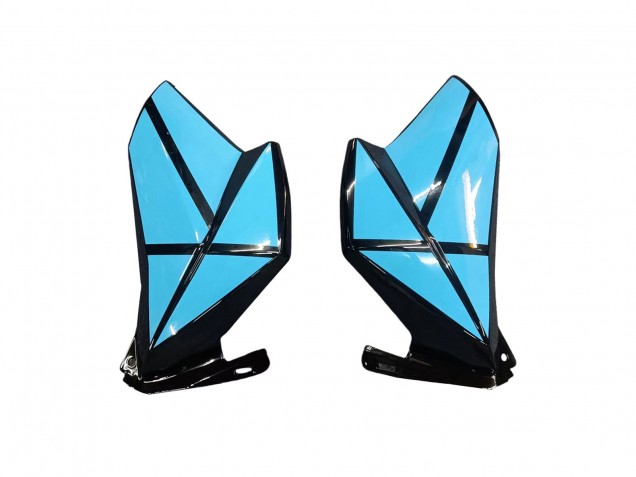 2013-2018 Kawasaki Z800 Motorcycle Fairings - Light Blue Glossy Black Canada Websites