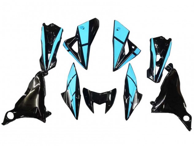 2013-2018 Kawasaki Z800 Motorcycle Fairings - Light Blue Glossy Black Canada Websites