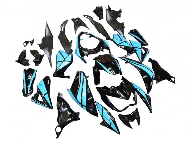 2013-2018 Kawasaki Z800 Motorcycle Fairings - Light Blue Glossy Black Canada Websites