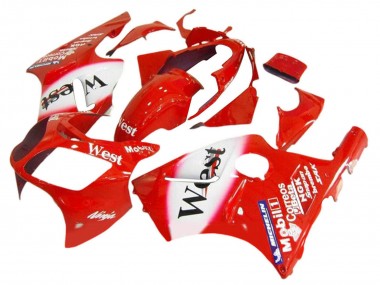 2000-2001 Kawasaki ZX12R Motorcycle Fairings - Red White Black West Canada Websites