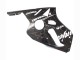 2000-2001 Kawasaki ZX12R Motorcycle Fairings - Glossy Black White Elf Snow Canada Websites