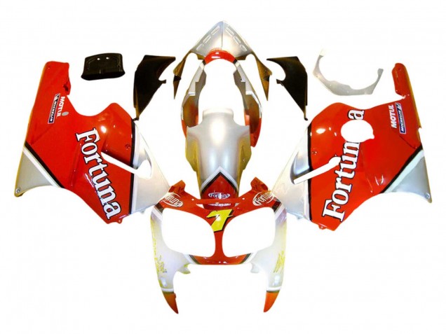2000-2001 Kawasaki ZX12R Motorcycle Fairings - Silver Red Fortuna Motul 7 Canada Websites