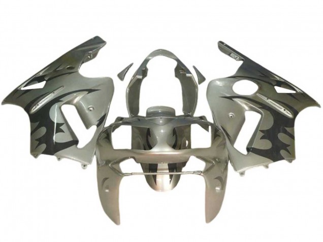2002-2006 Kawasaki ZX12R Motorcycle Fairings - Silver Black Canada Websites