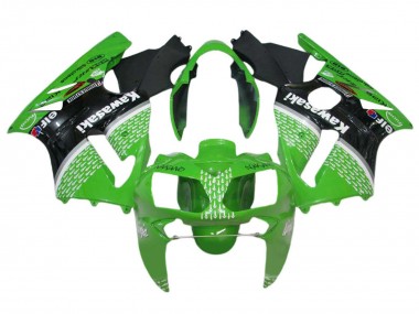 2002-2006 Kawasaki ZX12R Motorcycle Fairings - Green Black White Canada Websites