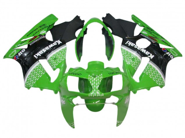 2002-2006 Kawasaki ZX12R Motorcycle Fairings - Green Black White Canada Websites