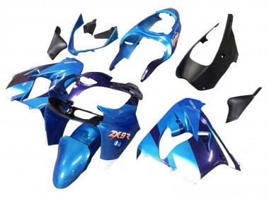 2000-2001 Kawasaki ZX9R Motorcycle Fairings - Blue Black Canada Websites