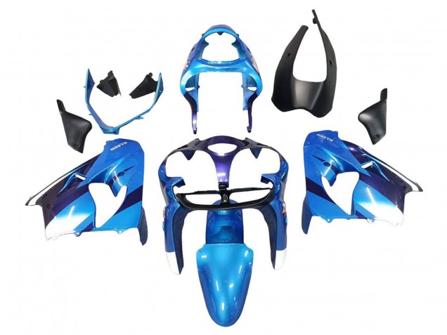 2000-2001 Kawasaki ZX9R Motorcycle Fairings - Blue Black Canada Websites