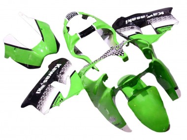 2000-2001 Kawasaki ZX9R Motorcycle Fairings - Green White Black Canada Websites