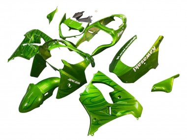 2000-2001 Kawasaki ZX9R Motorcycle Fairings - Green Flame Canada Websites