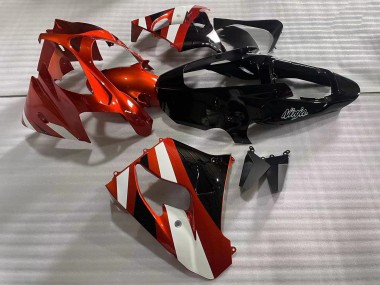 2002-2003 Kawasaki ZX9R Motorcycle Fairings - Red White Glossy Black Canada Websites