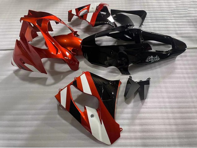 2002-2003 Kawasaki ZX9R Motorcycle Fairings - Red White Glossy Black Canada Websites