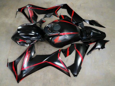 2019-2020 Honda CBR650R Motorcycle Fairings - Glossy Black Red Stripe Canada Websites