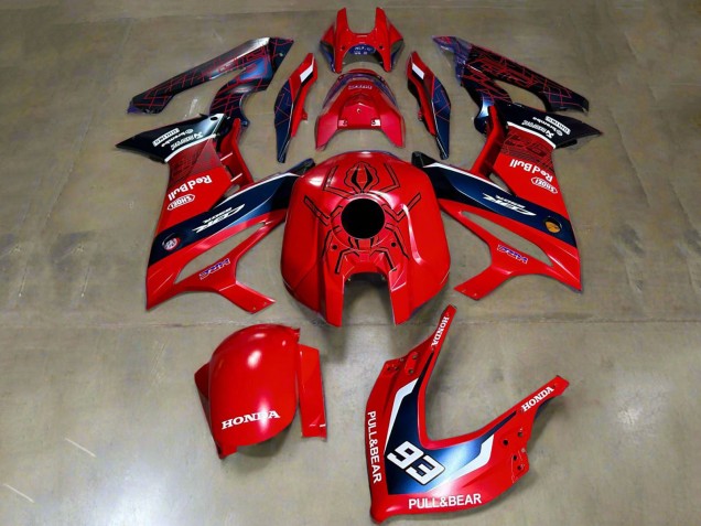 2019-2020 Honda CBR650R Motorcycle Fairings - Red White Dark Blue HRC Pull&Bear 93 Canada Websites