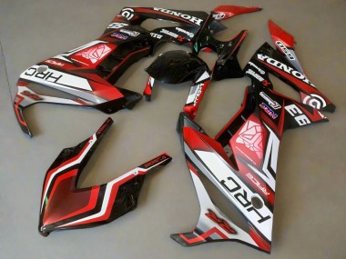 2019-2020 Honda CBR650R Motorcycle Fairings - White Red Glossy Black HRC Canada Websites