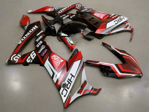 2019-2020 Honda CBR650R Motorcycle Fairings - White Red Glossy Black HRC Canada Websites