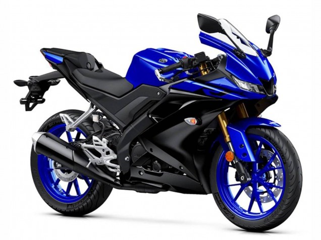 2018-2024 Yamaha YZF R15 Motorcycle Fairings - Blue Matte Black Canada Websites