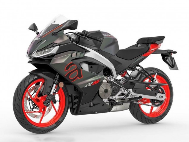 2024-2025 Aprilia RS457 Motorcycle Fairings - Matte Black Grey Red Canada Websites