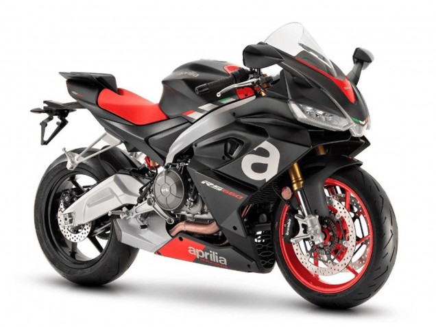 2020-2024 Aprilia RS660 Motorcycle Fairings - Matte Black Silver Red Canada Websites