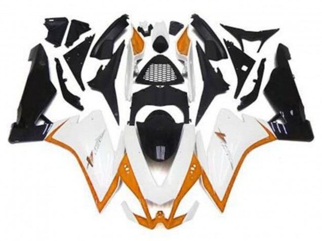 2009-2015 Aprilia RSV4 1000 Motorcycle Fairings - White Orange Black Canada Websites