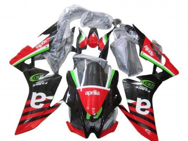 2009-2015 Aprilia RSV4 1000 Motorcycle Fairings - Red Green Black Stripe Canada Websites