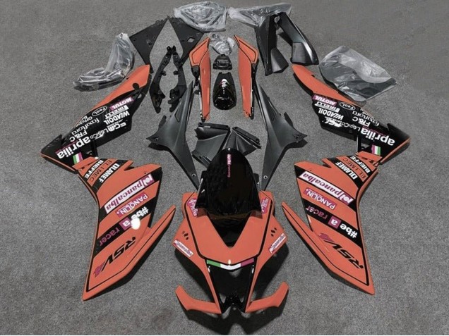 2009-2015 Aprilia RSV4 1000 Motorcycle Fairings - Orange Black Canada Websites