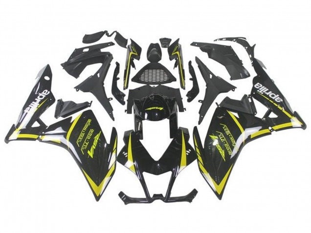 2009-2015 Aprilia RSV4 1000 Motorcycle Fairings - Black Yellow Canada Websites