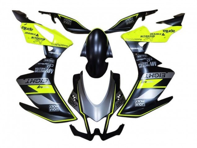 2016-2020 Aprilia RSV4 1000 Motorcycle Fairings - Matte Black Grey Yellow Canada Websites