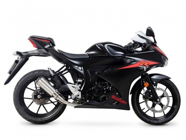 2017-2025 Suzuki GSXR125 Motorcycle Fairings - Black Red Stripe Canada Websites