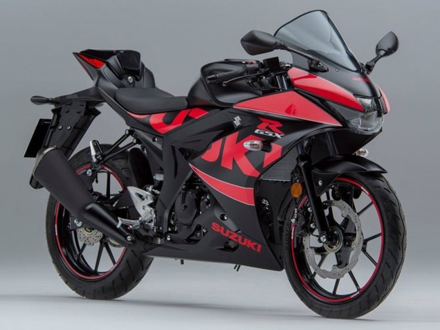 2017-2025 Suzuki GSXR125 Motorcycle Fairings - Black Red Canada Websites